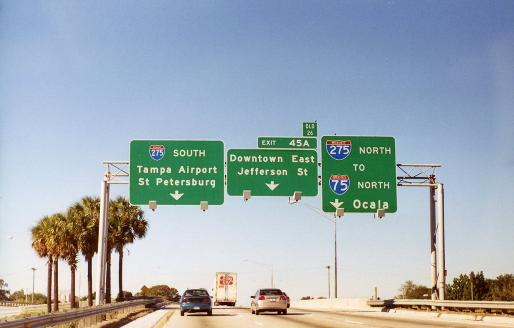 I-4 west at I-275 - Ybor City