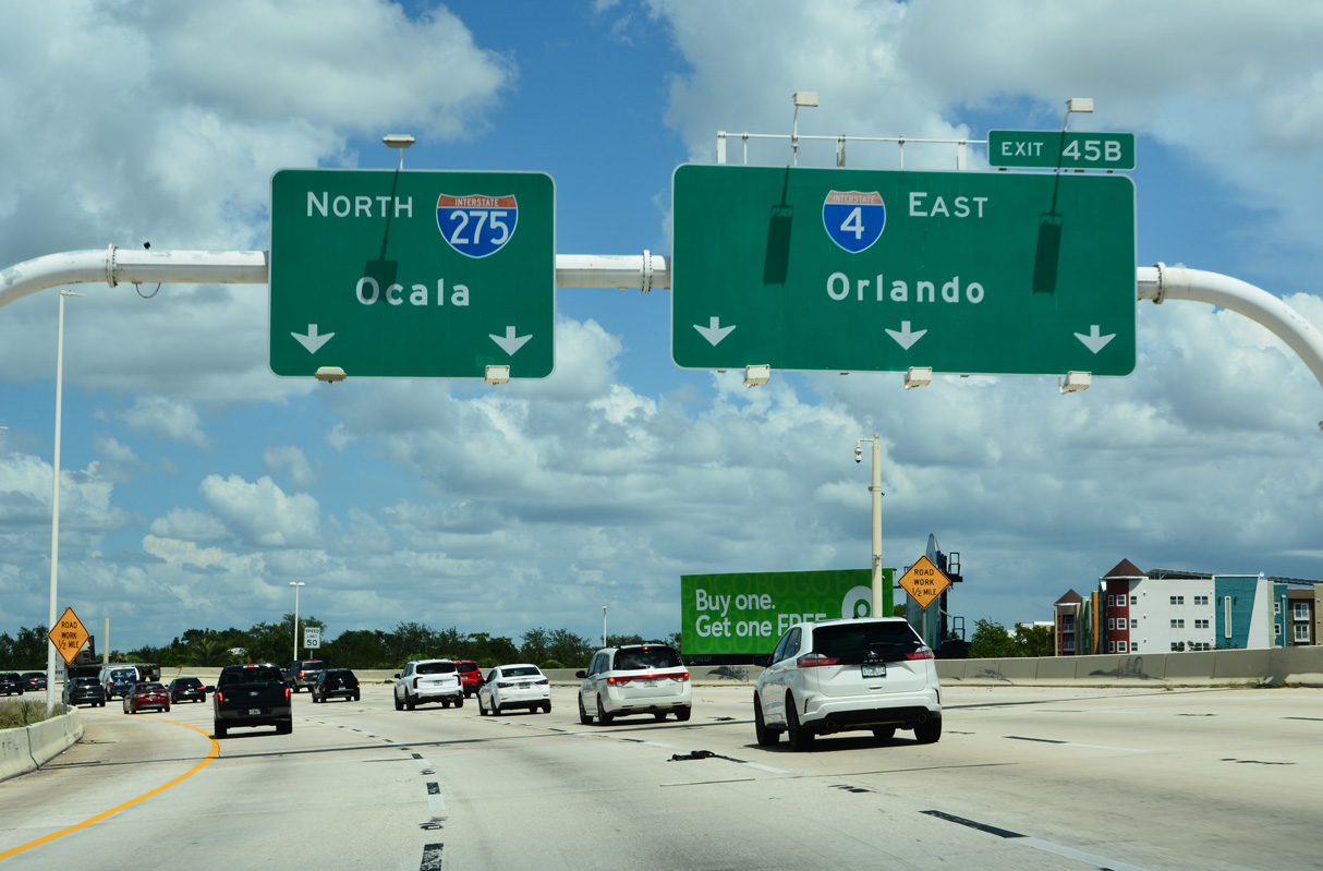 I-275 north at I-4 - Tampa, FL