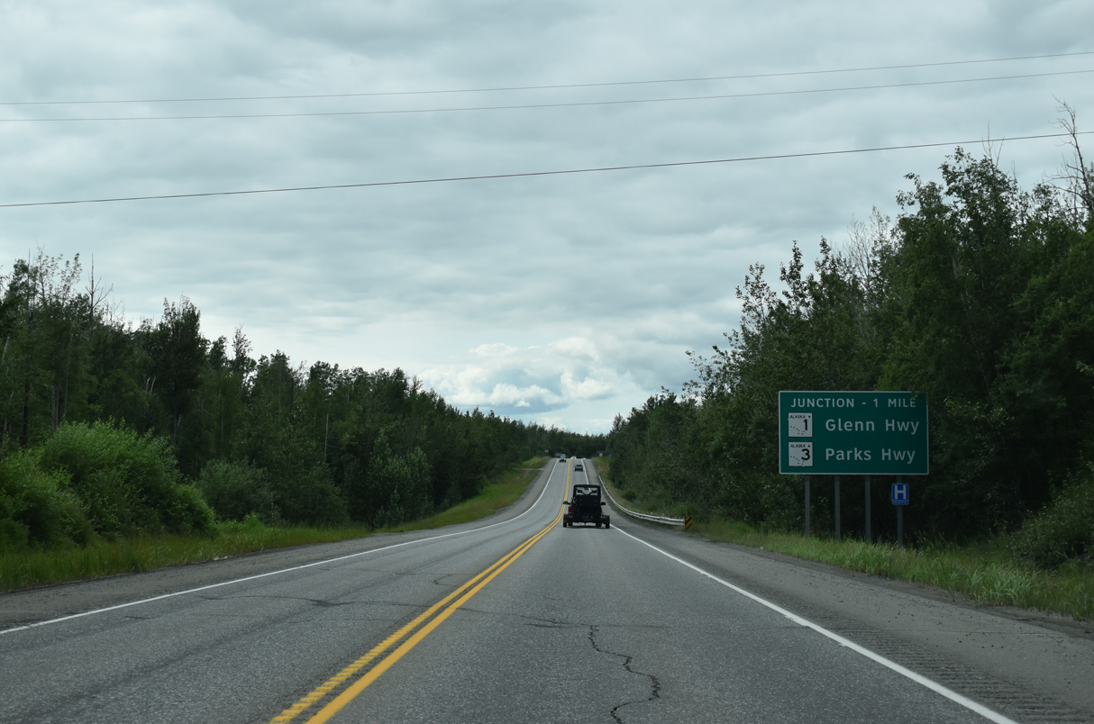 One mile east of I-A3/SR 3 on I-A1/SR 1 at Gateway, AK