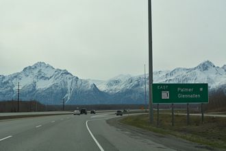I-A3 south at I-A1 east in Gateway, AK