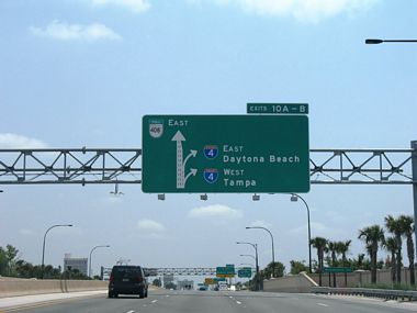 SR 408 east at I-4 - Orlando, FL