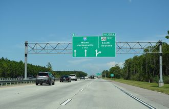 I-4 east at I-95/SR 400 - Daytona Beach, FL