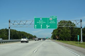 I-4 east at I-95/SR 400 - Daytona Beach, FL