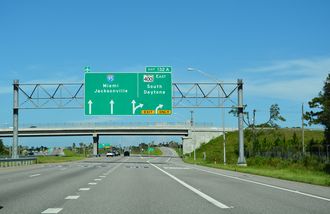 I-4 east at I-95/SR 400 - Daytona Beach, FL