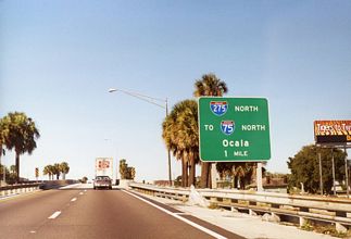 I-4 west at I-275 - Ybor City