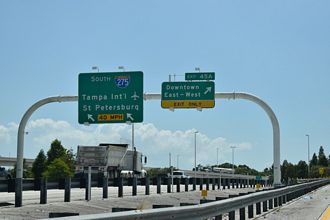 I-4 west at I-275 - Tampa, FL