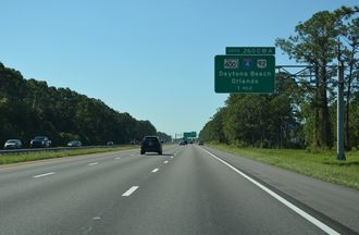 I-95 south at I-4/US 92 - Daytona Beach, FL