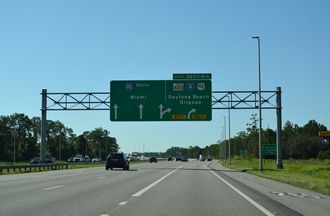 I-95 south at I-4/US 92 - Daytona Beach, FL