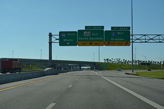 I-95 south at I-4/SR 400 - Daytona Beach, FL