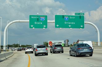 I-275 North at Interstate 4 in Tampa, Florida