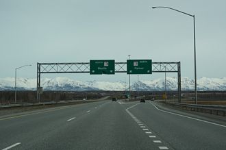 I-A1 north at I-A3 - Gateway, AK