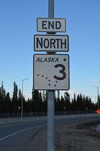 Alaska State Route 3 end shield