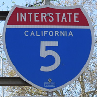 Interstate 5 shield representation