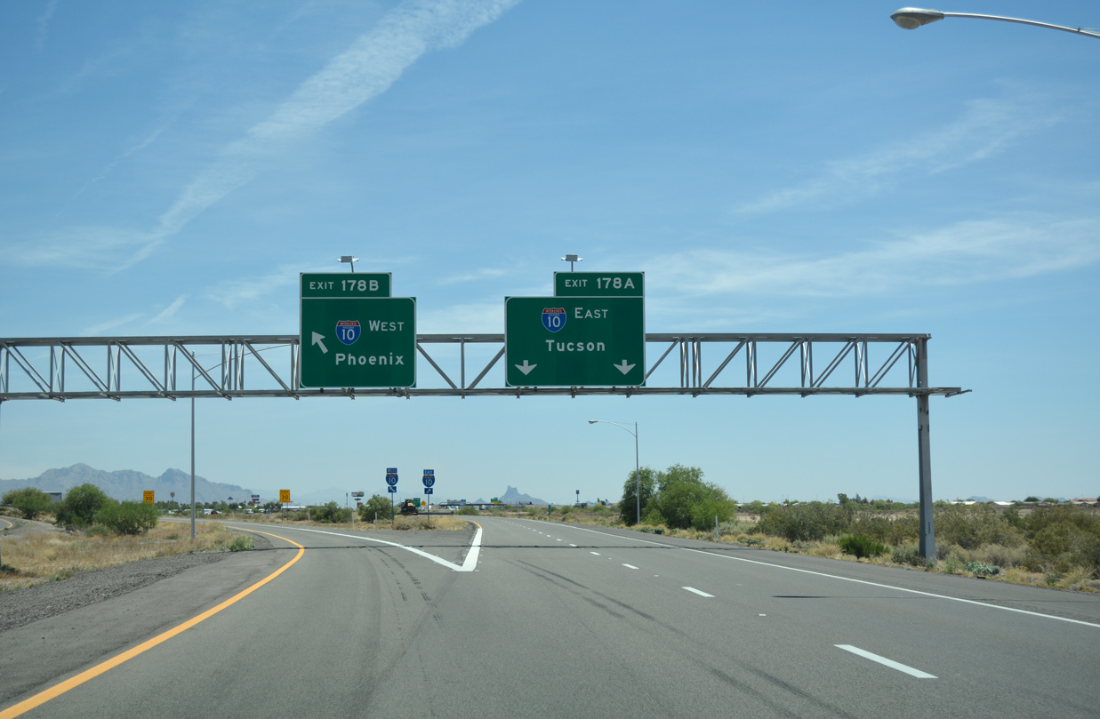 I-8 east at I-10 - Casa Grande, AZ