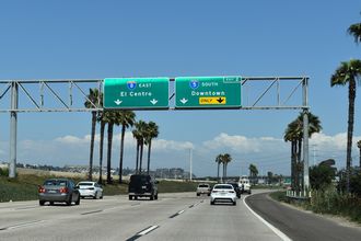 I-8 east at I-5 - San Diego, CA