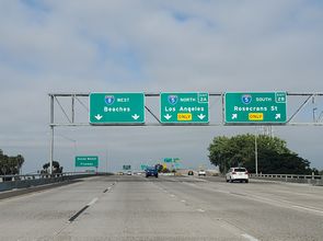 I-8 west at I-5 - San Diego, CA