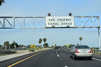 I-8 west at Sunset Cliffs Blvd - San Diego, CA