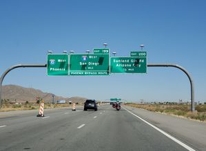 I-10 west at I-8 - Casa Grande, AZ