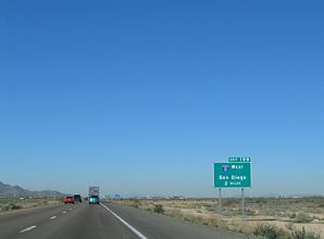 I-10 west at I-8 - 2005