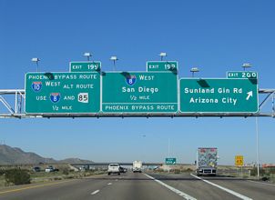 I-10 west at I-8 - 2005