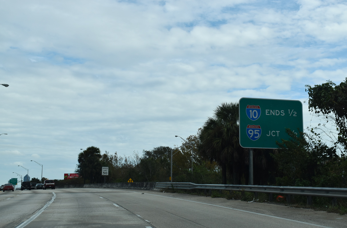 I-10 east at I-95 - Jacksonville, FL