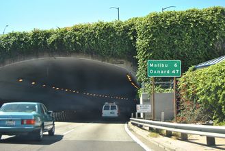 SR 1 north - McClure Tunnel - Santa Monica, CA