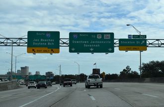 I-10 east at I-95 - Jacksonville, FL