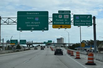 I-10 east at I-95 - Jacksonville, FL
