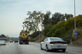 I-10 west at SR 1 - Santa Monica, CA