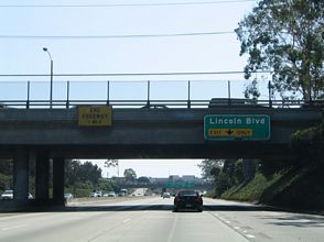 I-10 west at SR 1 - Santa Monica, CA