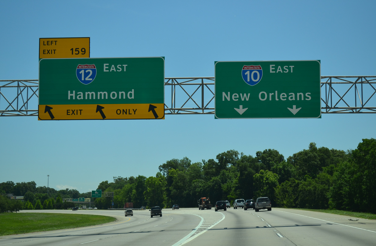 I-10 east at I-12 - Baton Rouge, LA
