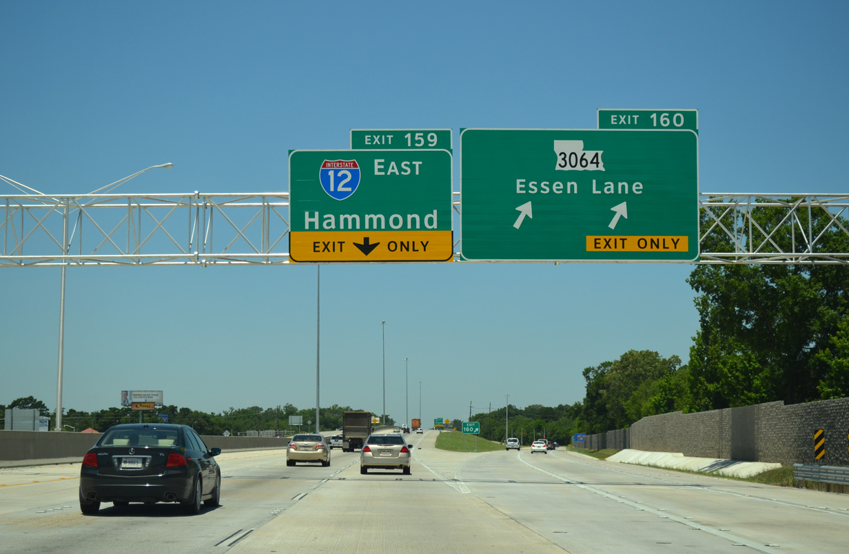I-10 west at I-12 - Baton Rouge, LA