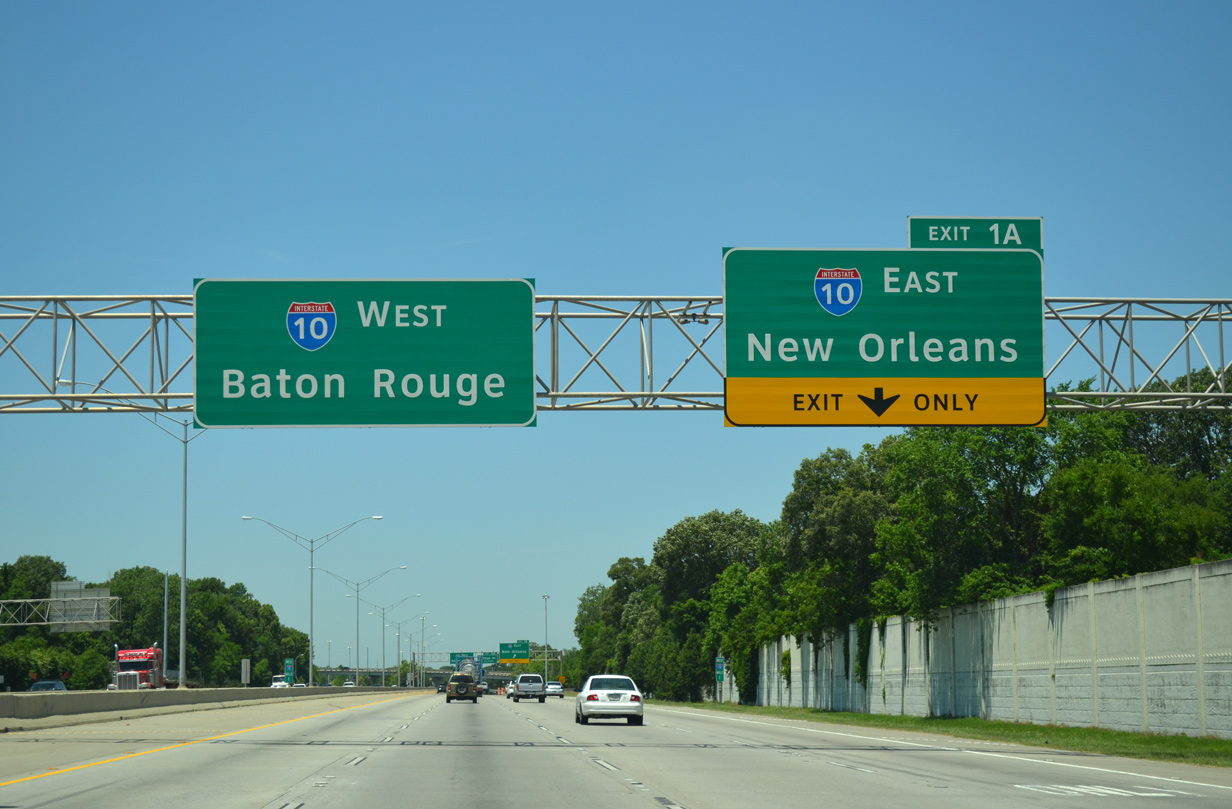 I-12 west at I-10 - Baton Rouge, LA