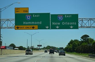 I-10 East at Interstate 12 in Baton Rouge, Louisiana