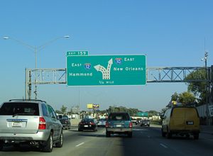 I-10 east at I-12 - Baton Rouge, LA - 2003