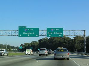 I-10 east at I-12 - Baton Rouge, LA - 2003
