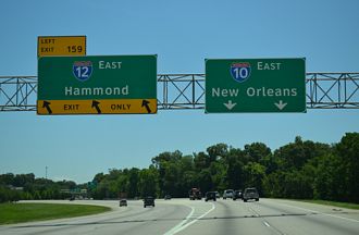 I-10 east at I-12 - Baton Rouge, LA