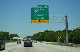I-10 west at I-12 - Baton Rouge, LA