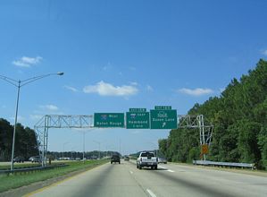 I-10 west at I-12 - Baton Rouge, LA - 2003