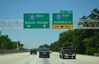 I-10 west at I-12 - Baton Rouge, LA