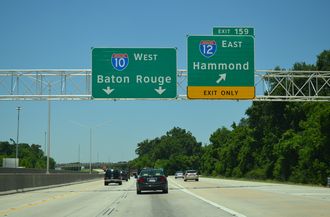 I-10 west at I-12 - Baton Rouge, LA