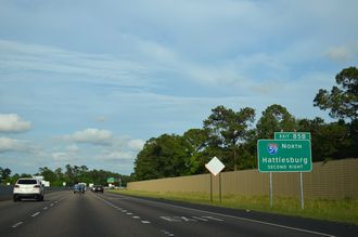 I-12 east at I-10/59 - Slidell, LA
