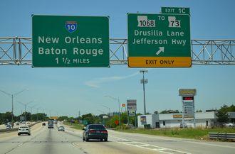 I-12 west at I-10 - Baton Rouge, LA