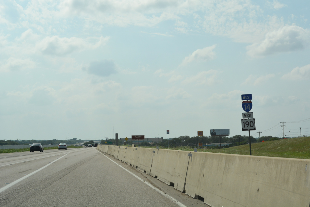 IH 14/US 190 west - Belton, TX