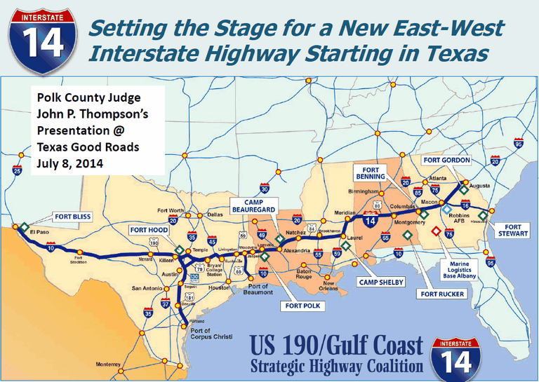 I-14 Corridor Map - July 2014
