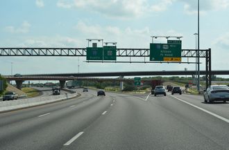 IH 35 South at Interstate 14 in Belton, Texas
