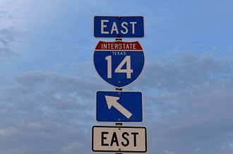 US 190 east at IH 14 - Copperas Cove, TX