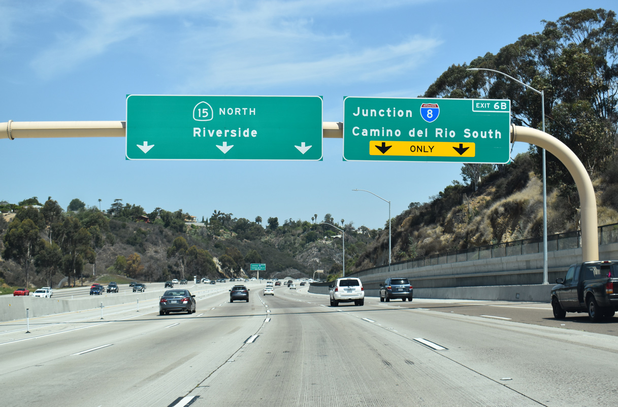 SR 15 north at I-8/15 - San Diego, CA