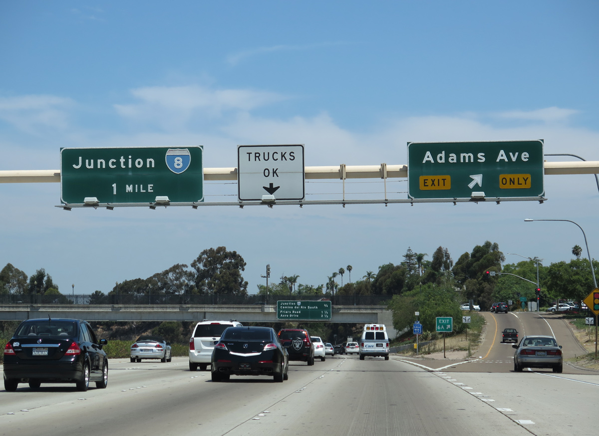 SR 15 north at I-8/I-15 - 2014