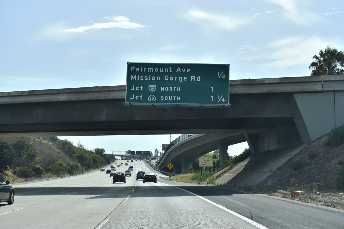 I-8 west at I-15/SR 15 - 2018